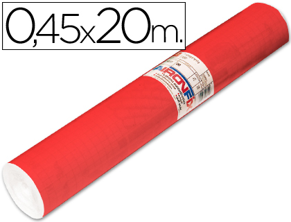 ROLLO ADHESIVO AIRONFIX UNICOLOR ROJO MATE CLARO 67151ROLLO DE 20 MT